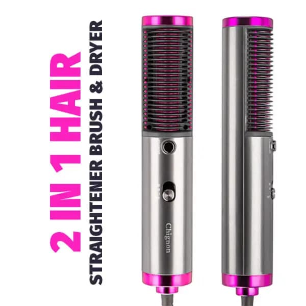 New Hot Air Hair Dryer Brush 3 In 1 Hair Blow Dryer Straightener Volumizer Negative Ion Styler Comb Kit For Wet Dry Hair