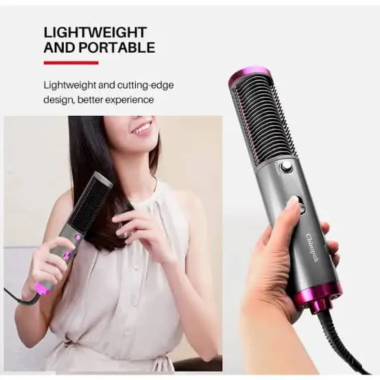 New Hot Air Hair Dryer Brush 3 In 1 Hair Blow Dryer Straightener Volumizer Negative Ion Styler Comb Kit For Wet Dry Hair